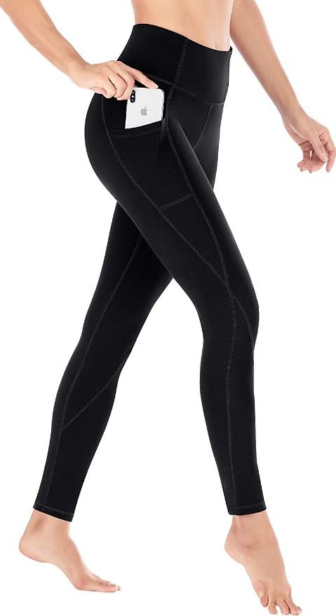 Leggings with Pockets for Women High Waist Yoga Pants with Pockets Workout Leggings Tights