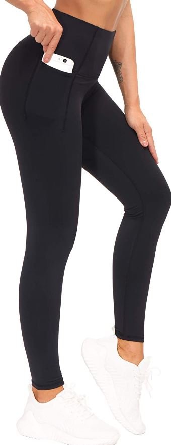 Tummy Control Workout Leggings with Pockets High Waist Athletic Yoga Pants for Women Running 3