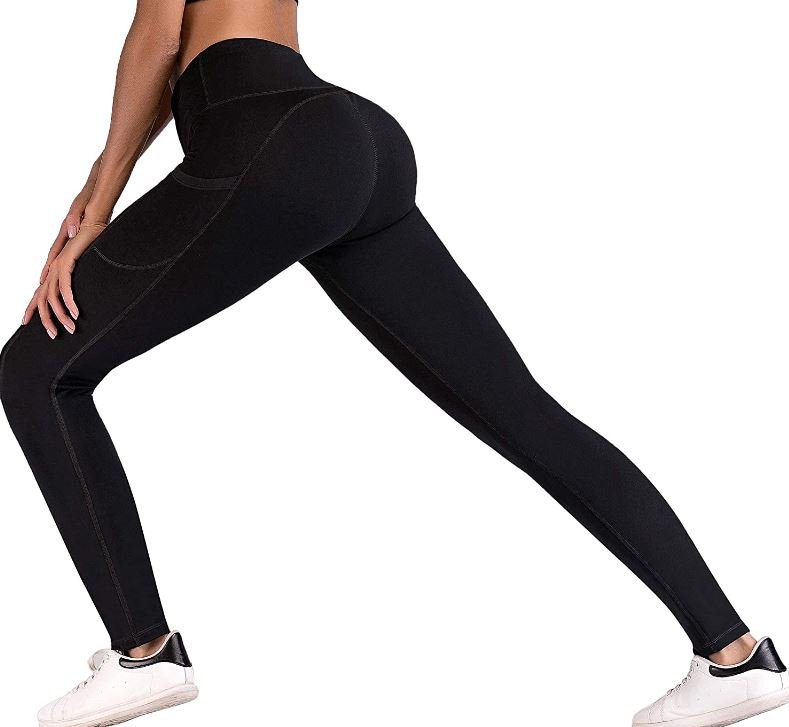 Tummy Control Workout Pants for Women 4 Way Stretch Yoga Leggings with Pockets 1