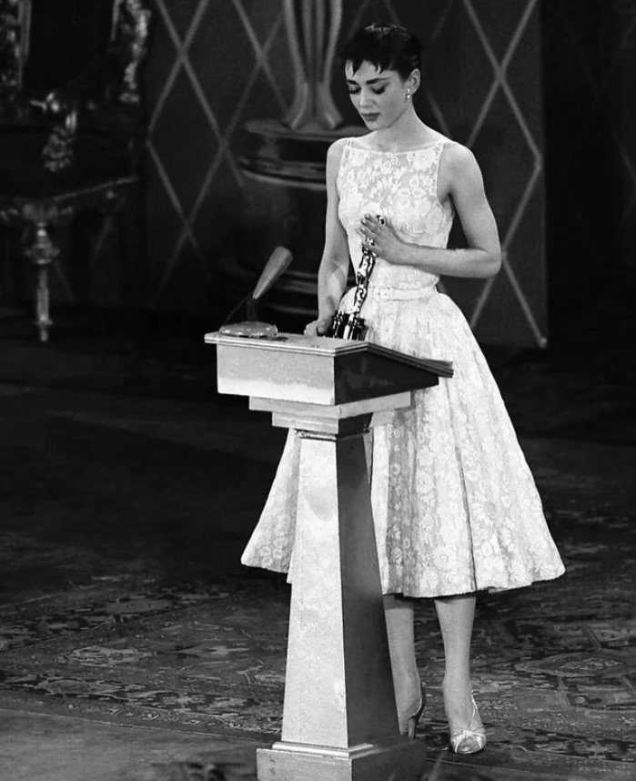Audrey Hepburn at the 1954 Oscars