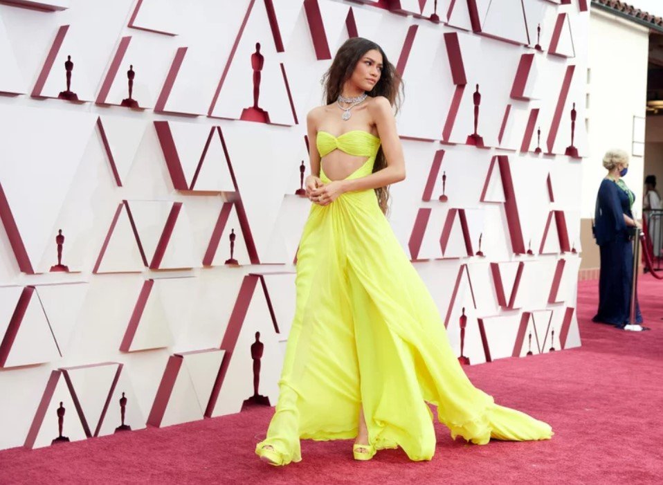 Zendaya at the 2021 Oscars